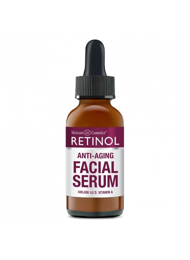 RETINOL - Retinol Anti-Wrinkle Facial Serum – Vitamin A Concentrate Improves Skin’S Elasticity And Tone And Minimizes Appearance Of Fine Lines And Wrinkles – Look Younger With The Age-Defying Power Of Retinol - Image 1