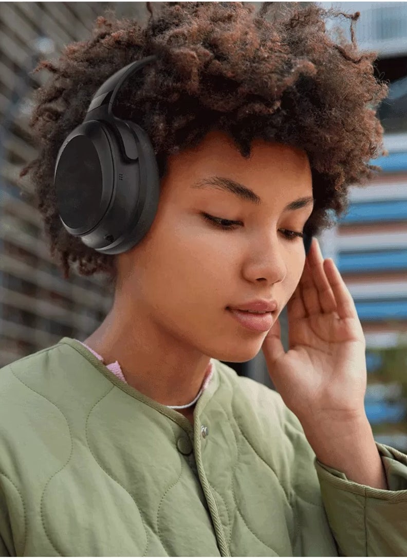Powerology - Noise Cancellation Headphones - Black - Image 1