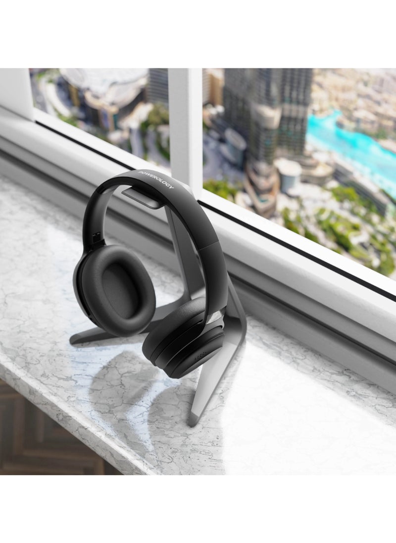 Powerology - Noise Cancellation Headphones - Black - Image 1