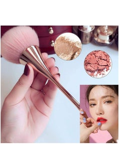 Excefore 2 Pcs Large Mineral Powder Brush, Soft Fluffy Foundation Brush, Professional Powder Brush and Blush Brush for Daily Makeup, Rose Gold  - Image 2