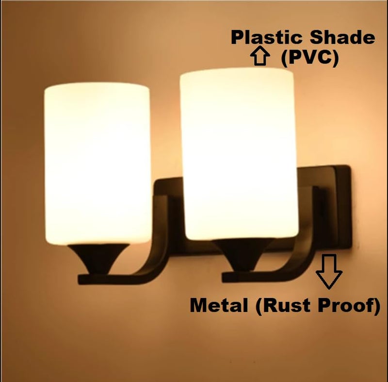 Lyse Decor Dual/Double Wall lamp for Living Room, Wall Lights for Bedroom Modern, Cafe Decoration and Restaurants (Pack of 1) - Image 3