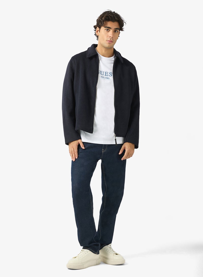 جس تيشيرت بياقة دائرية وشعار - Image 4