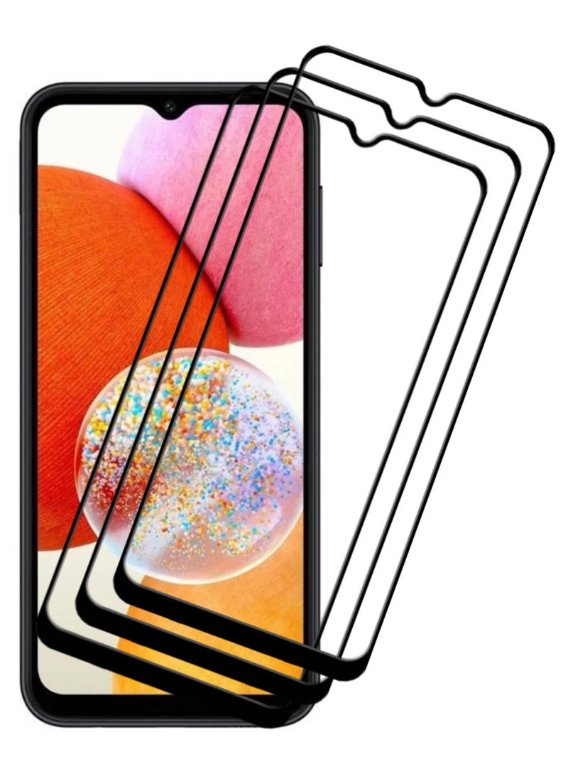 ACLIX 3 Pieces Antistatic ESD Dustproof Premium Quality High Definition Tempered Glass Screen Protector Designed For Samsung Galaxy A14 - Image 1