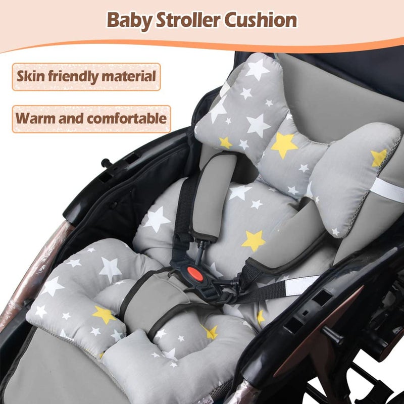 KAKIBLIN Infant Car Seat Insert, Newborn Car Seat Insert,KAKIBLIN Baby Stroller Liner Baby Car Seat Head Support,Toddler Car Seat Cushion Carseat Neck Support Cushion for Toddler - Image 2