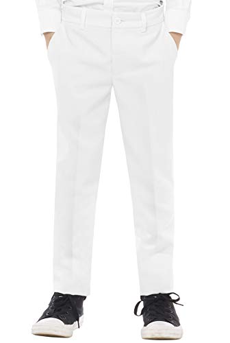 Opposuits Solid Colored Suits for Boys - Outfits Come with Pants, Jacket and Tie, White Knight, 8Y - Image 3