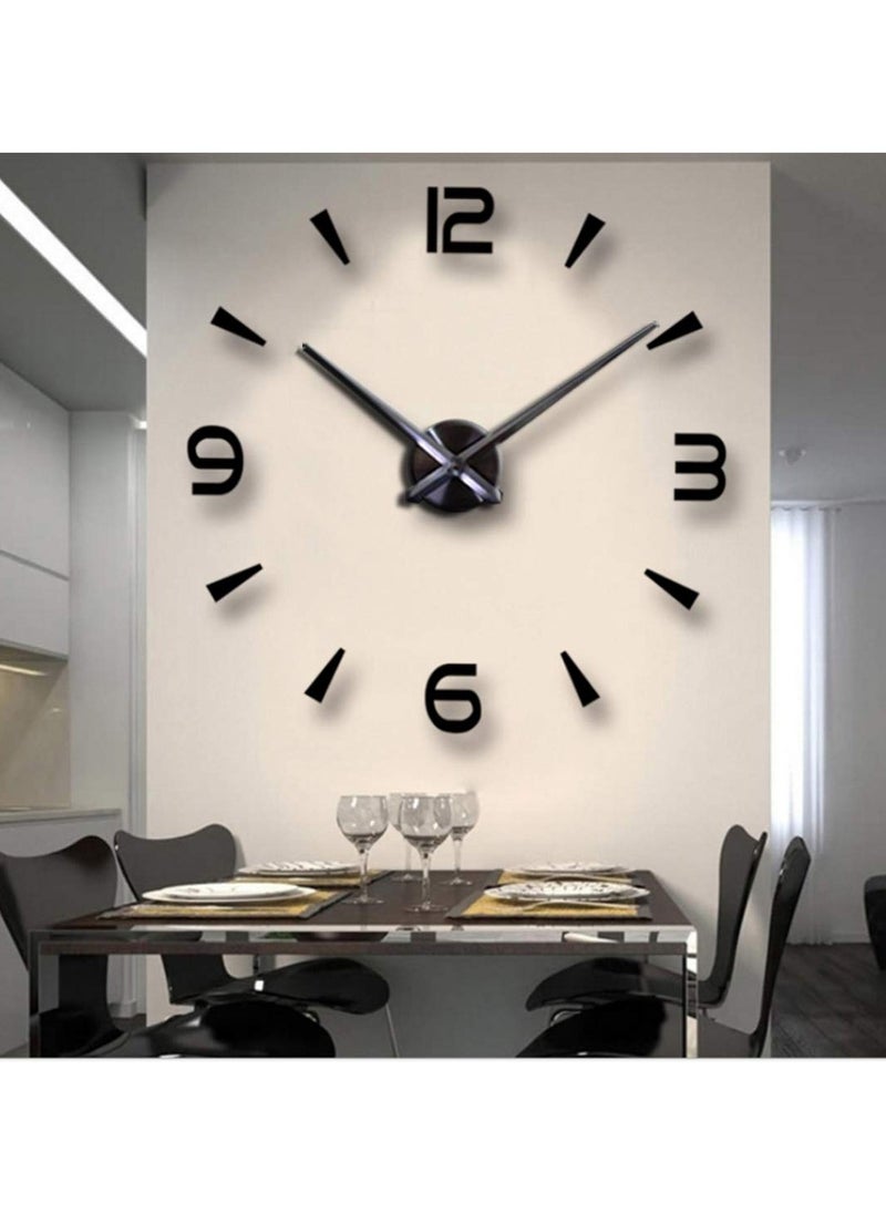 Generic - 3D Wall Clock Large, DIY Large Frameless Wall Clock Stickers, Acrylic Wall Clock Modern Design, DIY Wall Decoration Clock - Image 1