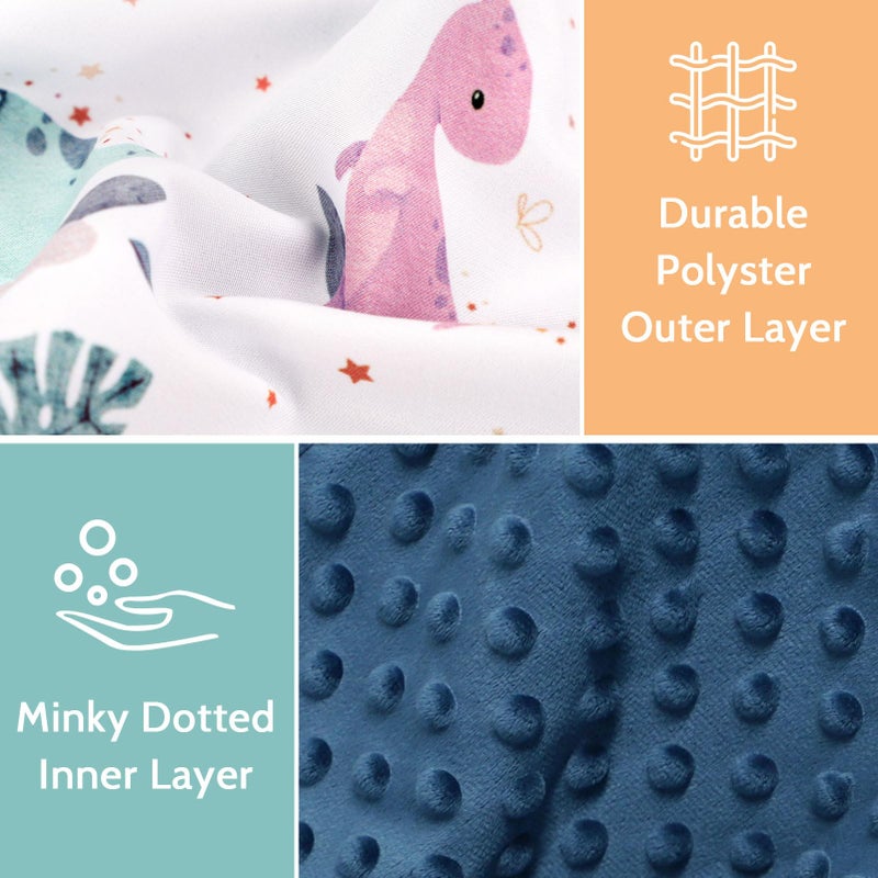 DILIMI Baby Car Seat Cover For Boy  Minky Warm Winter Car Seat Covers For Babies  Peekaboo Opening Infant Car Seat Cover  Nursing Cover Carseat Canopy  Cute Dinosaur - Image 4