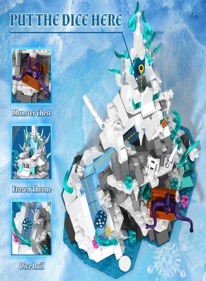 Brihappen Ice Dragon Castle Building Block Sets for Adults Teens 14+, Creative Ice Dragon Castle Building Toy, Fantasy Style Decor, Home Office Collect and Display Model Kit, Birthday Gifts (862 Pieces) - Image 5