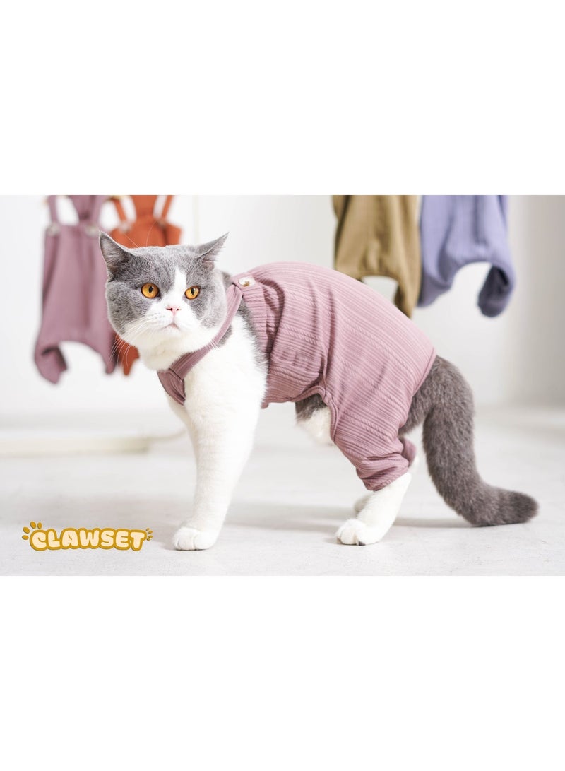 CLAWSET Cora Jumpsuit Violet Cat Dog Jumpsuit High Quality Pet Jumpsuit Violet Pet Fashion Pet Apparel - Image 1