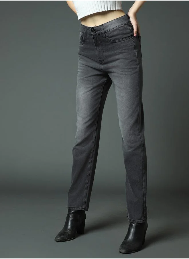 HIGH STAR High Rise Regular Fit Jeans by Styli