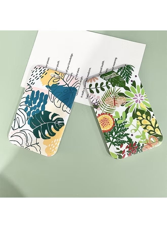 ID Badge Holder with keychain, for Women Kids Teacher Nurses Doctor Student（Plant Patterns） - Image 5