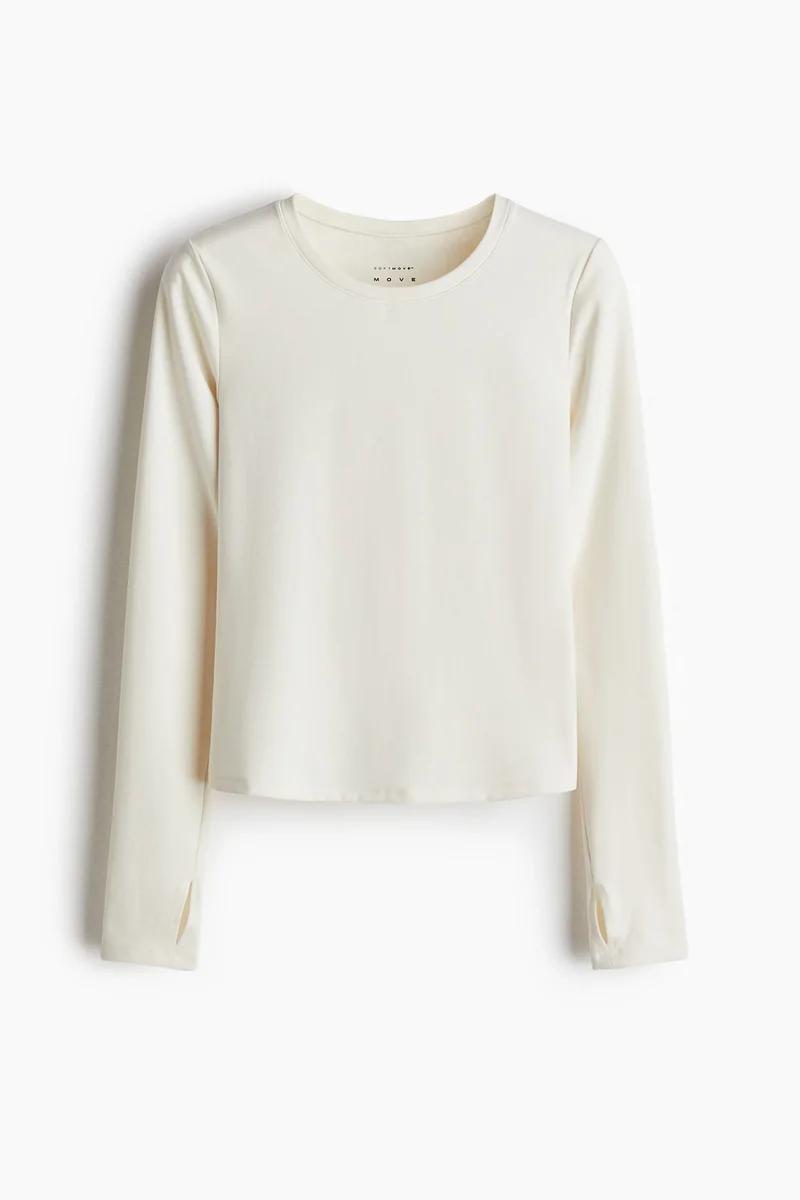 اتش اند ام بلوزة رياضية من نسيج سوفت موف