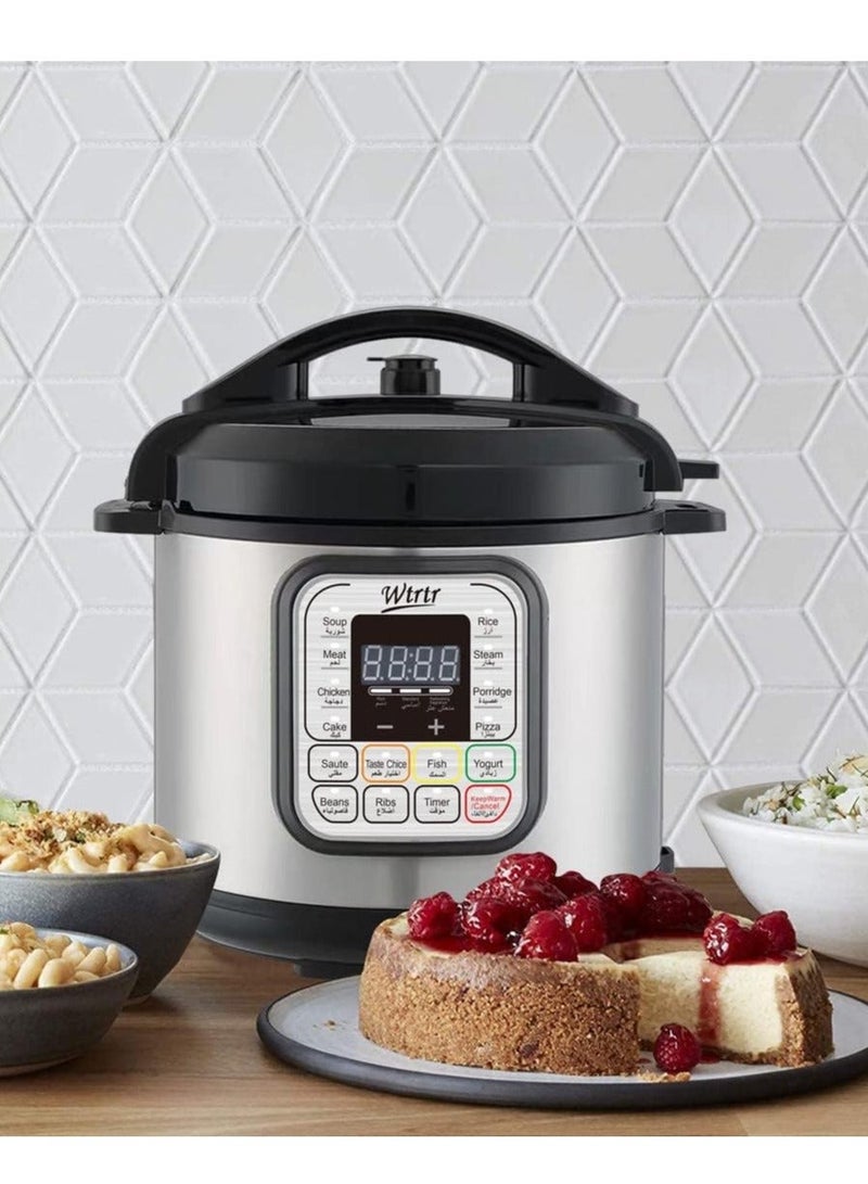 Wtrtr 13L 2000W. stainless steel electric pressure cooker, Slow, Rice Cooker, Yogurt, Cake Maker,Steamer and Warmer, Silver.perfect for larger families (13L) - Image 3
