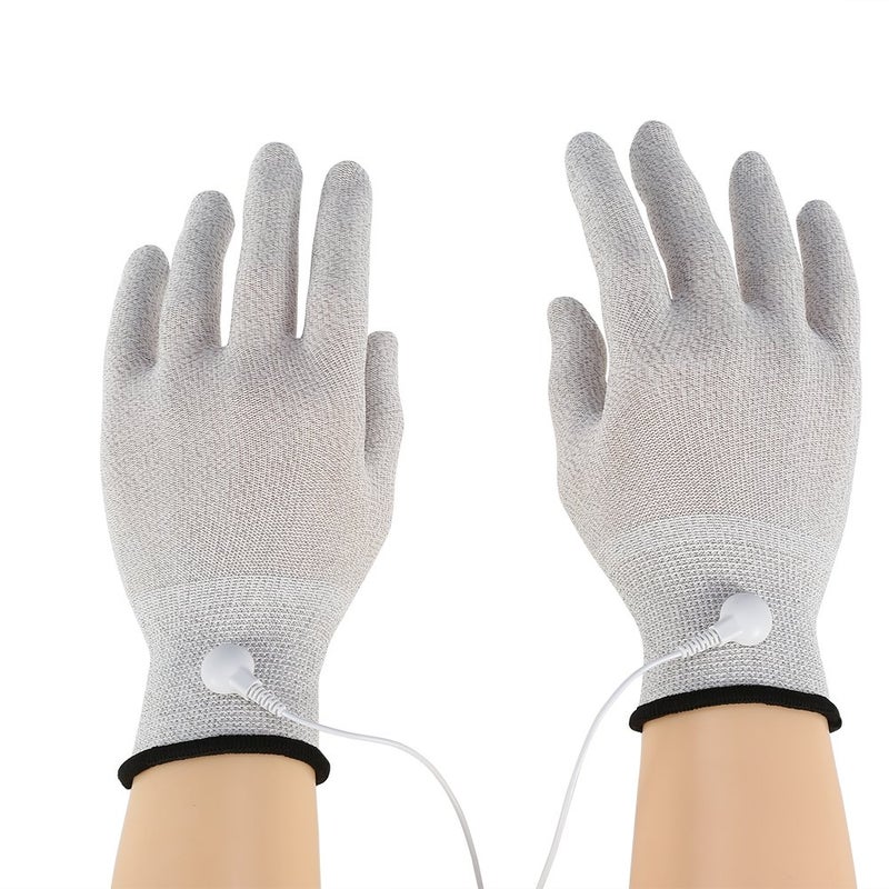 klarako Electrode Gloves, 1 Pair Conductive Glove For Electrode Gloves Massage Hand Gloves With Electrode for Pads (M) - Image 3