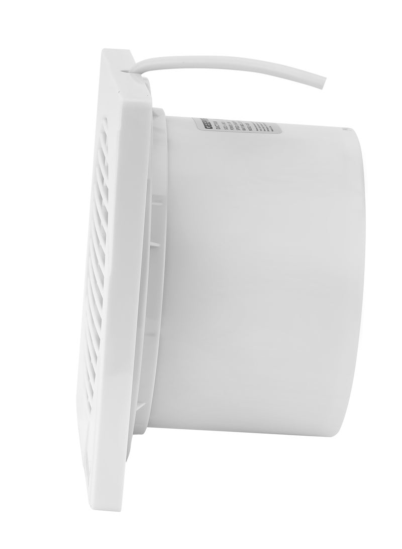 GEEPAS 6” Duct Fan, Rust Free, 1600 RPM, ABS Material, Air Volume-150 m3h, Noise 40 dB,  Ideal For Kitchen & Bathrooms 18 W GF21195 White - Image 4