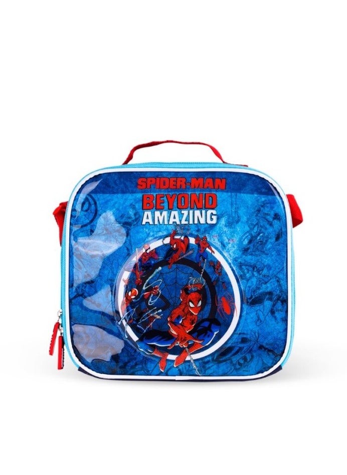 Marvel Spider-Man Classics 3in1 3D Cartoon Backpack Large Capacity Trolley School Bag With Lunch Bag & Pencil Bag Water Resistant, Perfect for Kids Ages 3-8  - Image 3