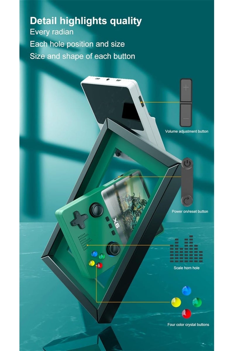 BlueFire X6 Retro Handheld Game Console – 3.5 Inch IPS HD Screen, Built-in 10,000+ Classic Games, Supports 11 Emulators (MD, MAME, CPS, SMD), Dual 3D Joystick, 32GB Memory, TV Output, 2000mAh Battery – Portable Gaming Device for Kids & Adults - Image 4