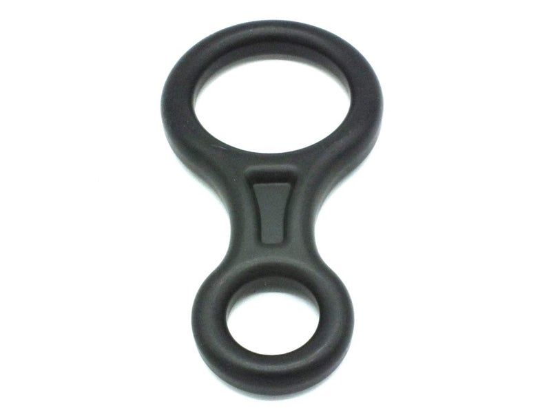 ProClimb 35 kN Fall Rescue Figure 8 Aluminum Descender Rigging Plate Heavy Duty Belay Device (Silver) - Image 2