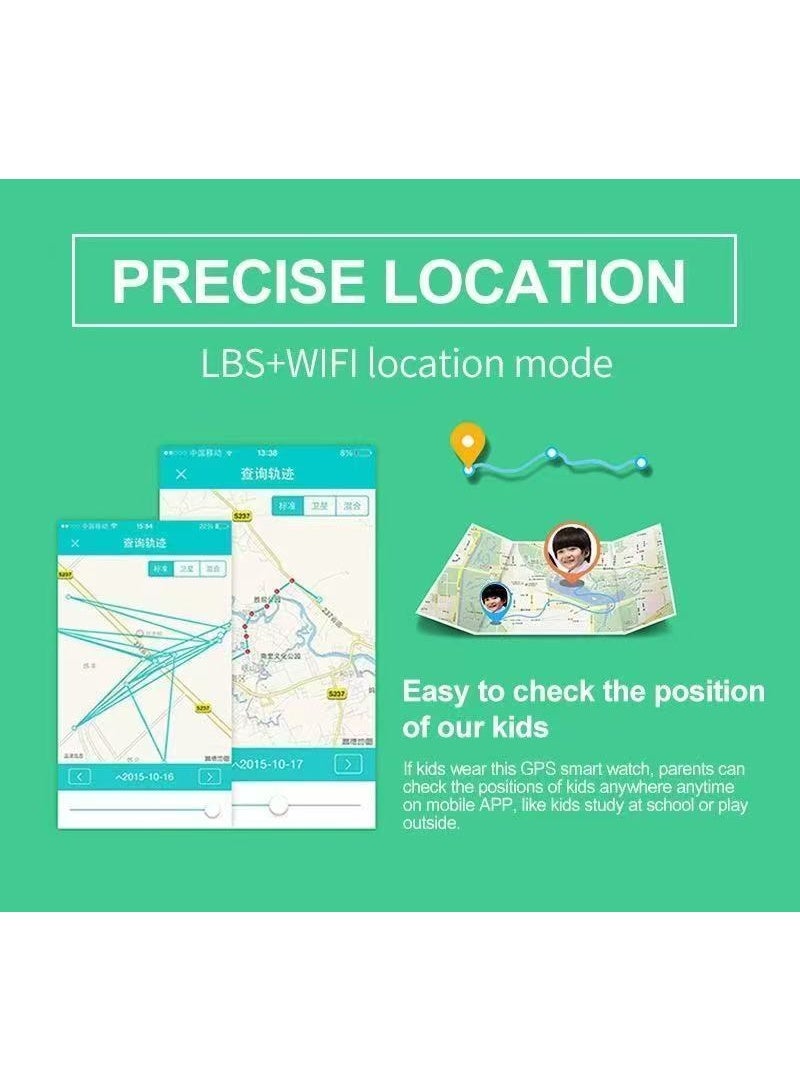 SKT Shiketro TD45 Kids Smartwatch with GPS, Wi-Fi, Video Calls, SOS, IP67 Waterproof, Camera, Tracker, Location Phone (pink) - Image 4