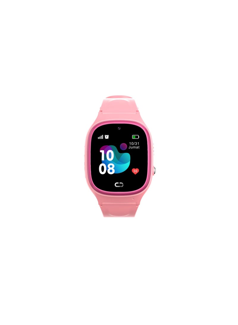 SKT Shiketro TD45 Kids Smartwatch with GPS, Wi-Fi, Video Calls, SOS, IP67 Waterproof, Camera, Tracker, Location Phone (pink) - Image 3
