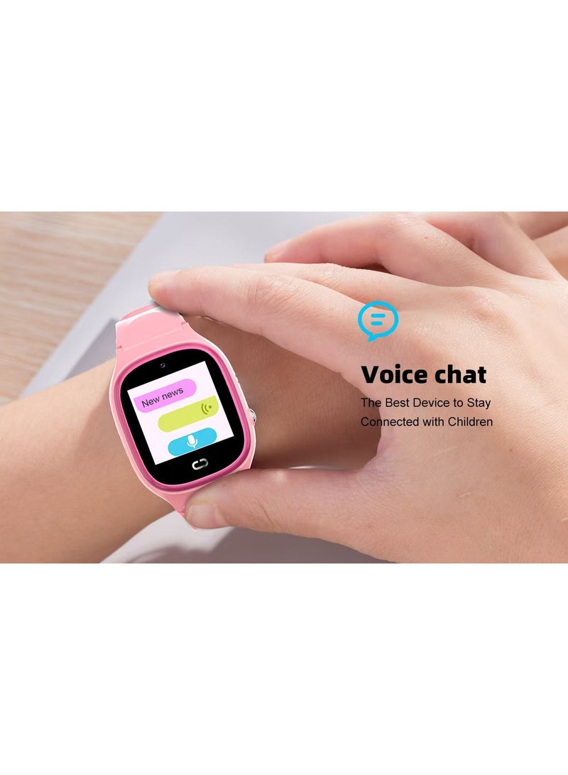 SKT Shiketro TD45 Kids Smartwatch with GPS, Wi-Fi, Video Calls, SOS, IP67 Waterproof, Camera, Tracker, Location Phone (pink) - Image 5