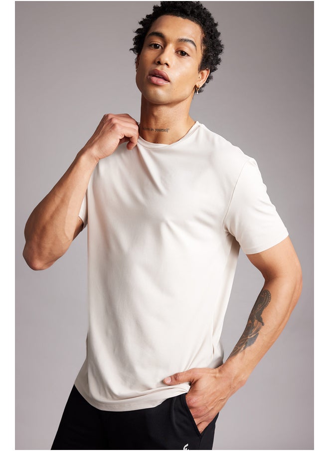 DeFacto - Man Standart Fit Crew Neck Short Sleeve Knitted T-Shirt - Image 1