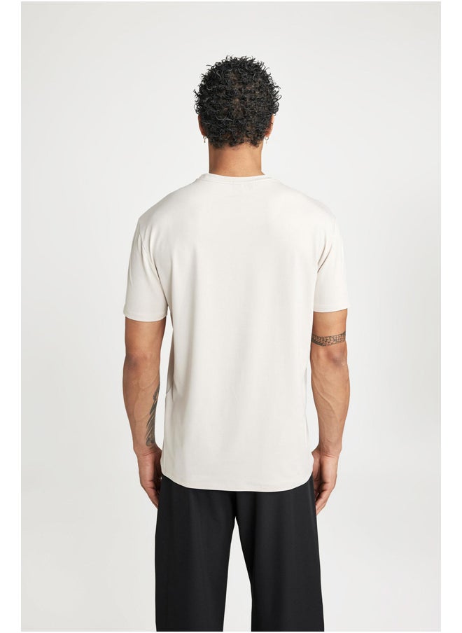 DeFacto - Man Standart Fit Crew Neck Short Sleeve Knitted T-Shirt - Image 1