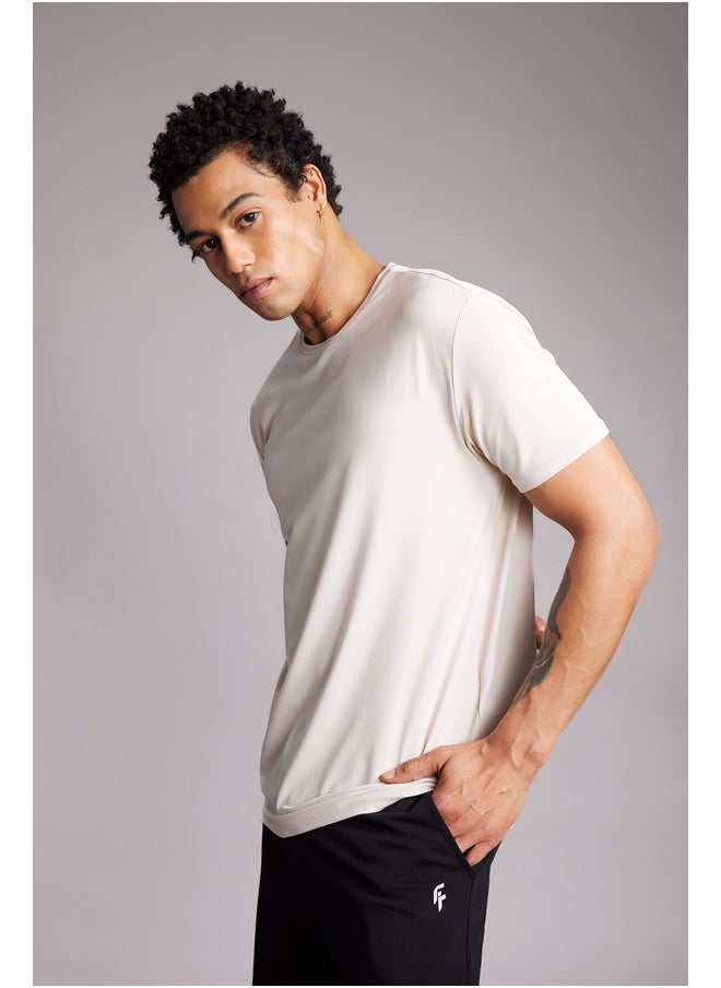DeFacto - Man Standart Fit Crew Neck Short Sleeve Knitted T-Shirt - Image 1