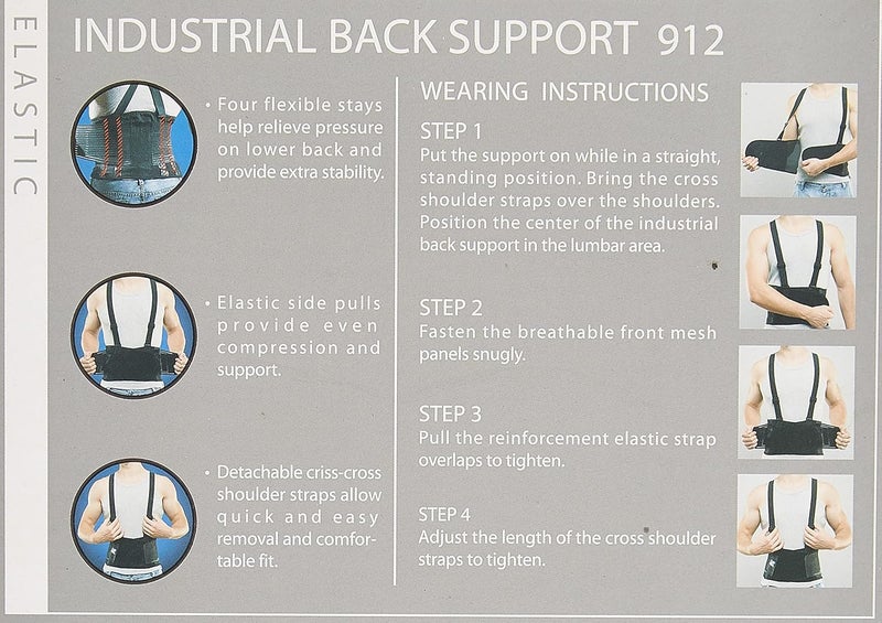 LP Support 912 Industrial Back Support - Adjustable Lumbar Support for Heavy Lifting - Image 4
