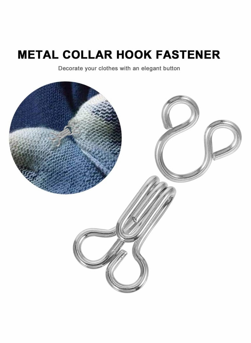 Underwear Trousers Sewing Hook Eyes Clasp ons, Metal Scarf Clip DIY Craft Accessories for Bra Skirt Sweater Dress Sewing, 200 Pairs  - Image 3