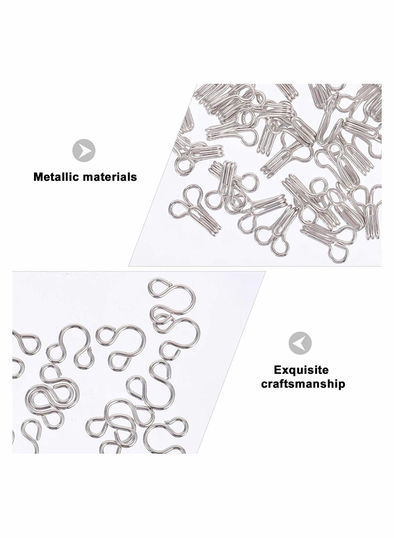 Underwear Trousers Sewing Hook Eyes Clasp ons, Metal Scarf Clip DIY Craft Accessories for Bra Skirt Sweater Dress Sewing, 200 Pairs  - Image 5