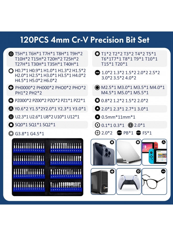 XOOL XOOL 200 in 1 Precision Screwdriver Kit, Electronics Repair Tool Magnetic Driver Kit with 164 Bits, Flexible Shaft, Extension Rod for Computer, iPhone, Laptop, PC, PS4, Xbox, Nintendo  - Image 3