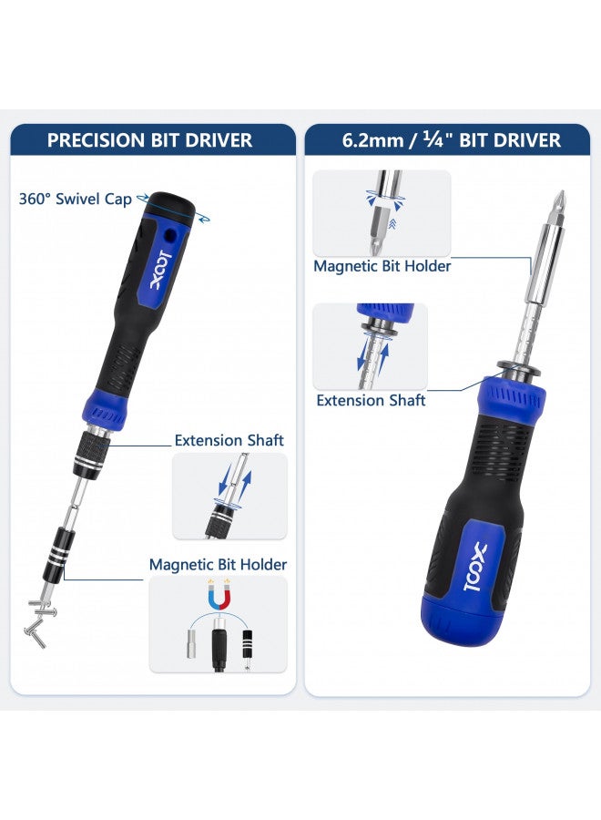 XOOL XOOL 200 in 1 Precision Screwdriver Kit, Electronics Repair Tool Magnetic Driver Kit with 164 Bits, Flexible Shaft, Extension Rod for Computer, iPhone, Laptop, PC, PS4, Xbox, Nintendo  - Image 5