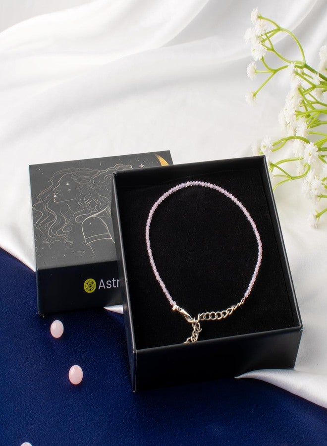 Astrotalk Rose Quartz Anklet | Stone of Love, Healing & Harmony | Rose Quartz Anklet for Women | Best Gift for Woman | Spiritual Jewellery for Women | Valentine Gift for Girlfriend - Image 5