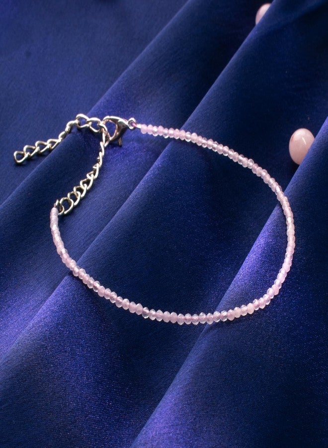 Astrotalk Rose Quartz Anklet | Stone of Love, Healing & Harmony | Rose Quartz Anklet for Women | Best Gift for Woman | Spiritual Jewellery for Women | Valentine Gift for Girlfriend - Image 2