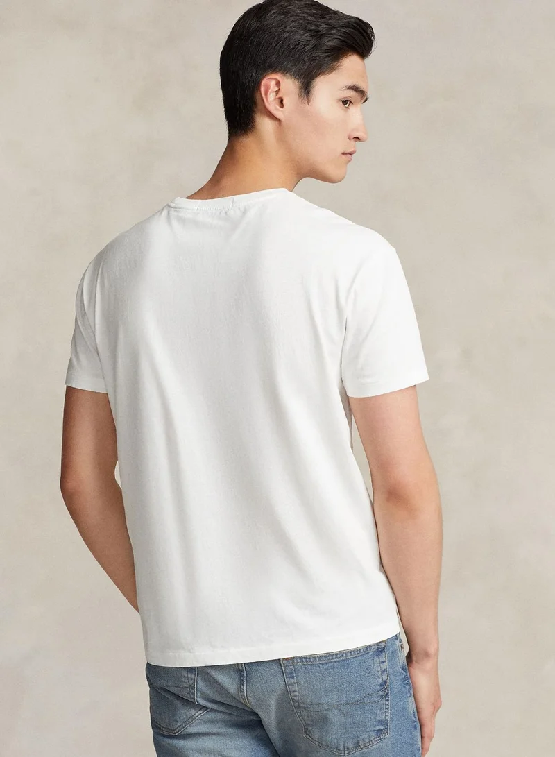 POLO RALPH LAUREN Slogan Crew Neck T-Shirt