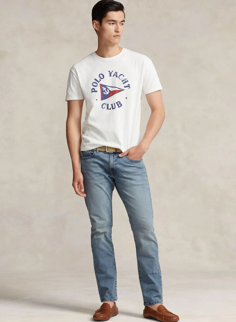 POLO RALPH LAUREN Slogan Crew Neck T-Shirt