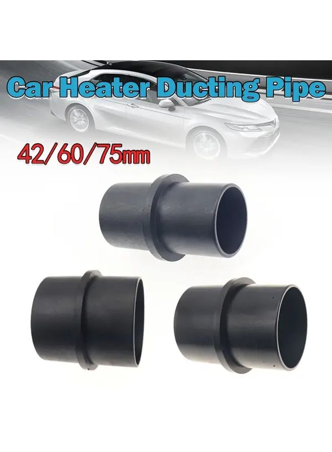 2Pcs 60mm Car Heater Ducting Pipe Reducer Flexible Hose Connector Straight Plastic Outlet Extension Modification Accessories - Image 1
