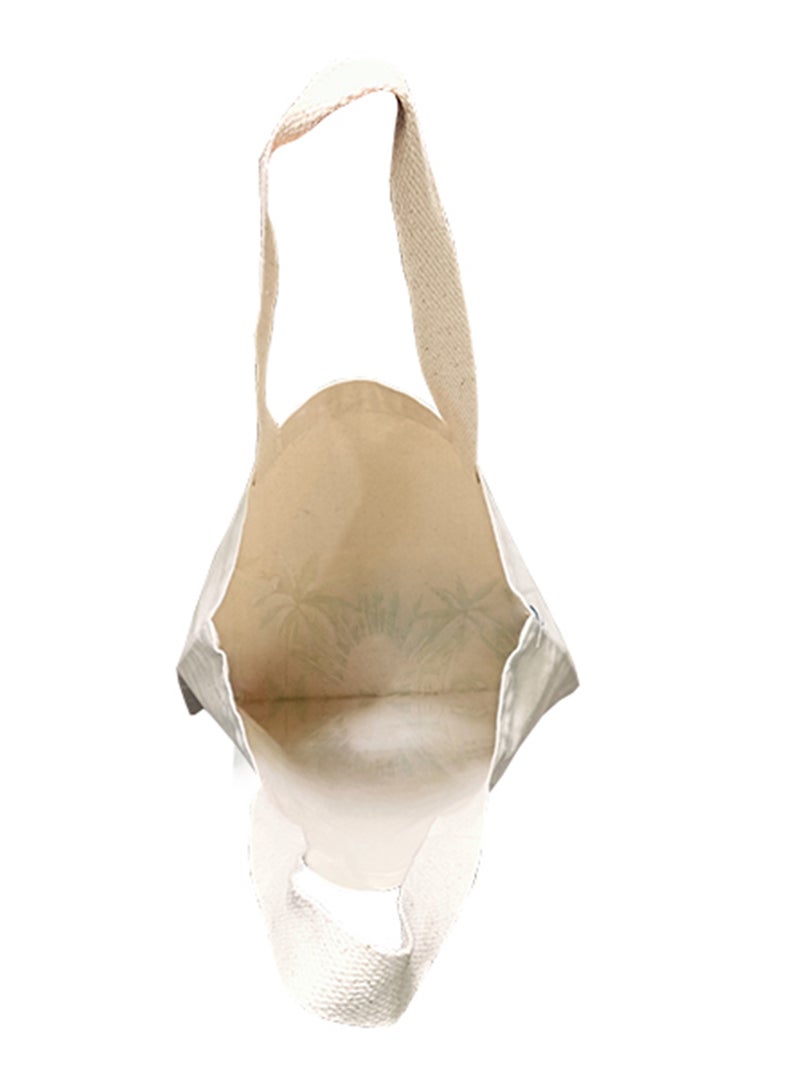 earthbags Sustainable Cotton Canvas Printed Tote Bag with Soft Cotton Tape Handles  - Image 3