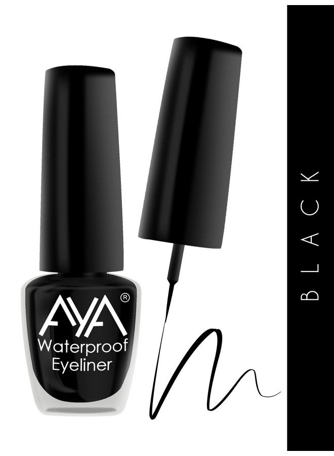 AYA 24 Hrs Long Lasting & Waterproof Eyeliner Black (5 Ml) Smudge Proof Transfer Proof Eye Liner For Eye Makeup - Image 5
