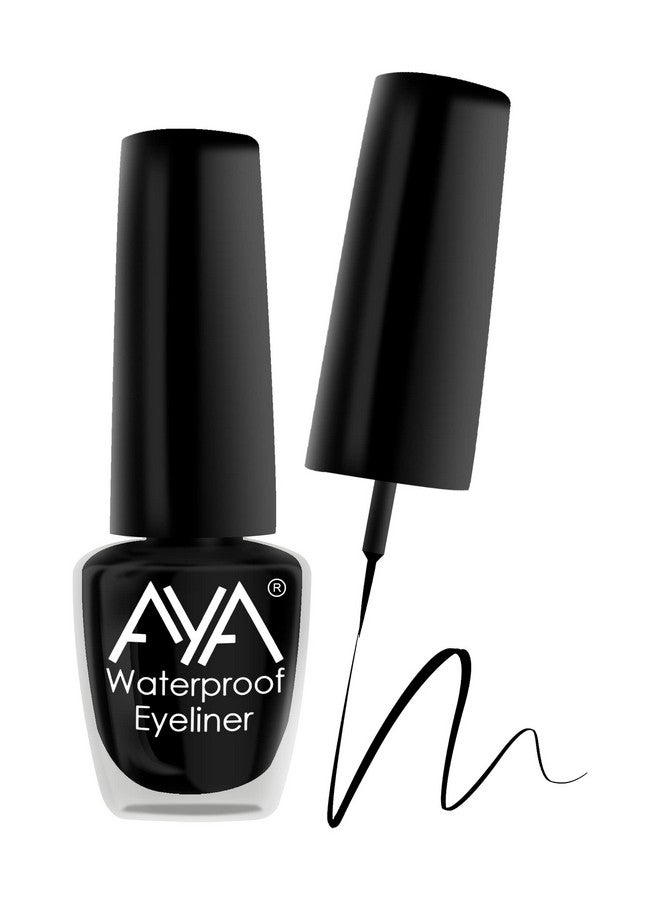 AYA 24 Hrs Long Lasting & Waterproof Eyeliner Black (5 Ml) Smudge Proof Transfer Proof Eye Liner For Eye Makeup - Image 3