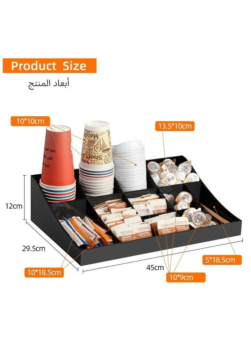 اكسيسن 11 منظّم شباك صالة القهوة، ملحقات القهوة والمنظمين، أسود - Image 4