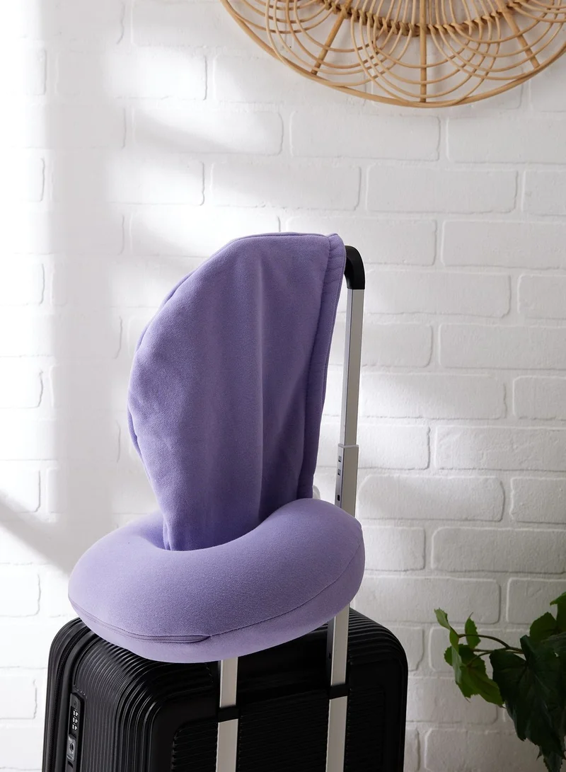 Typo Travel Pillow With Hood