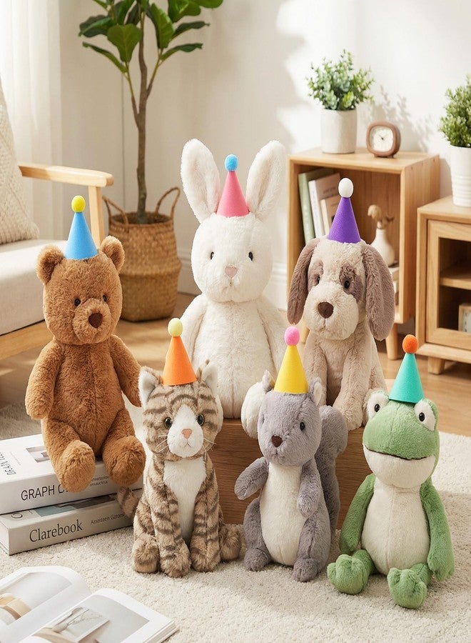HaiFafafaing 6 Pcs Mini Party Hats for Stuffed Animals Colorful Felt Birthday Party Hats with Pom Poms Multicolor Mini Cone Hat for Adults Stuffed Animals Cat Dog Rabbit Photo Props - Image 5