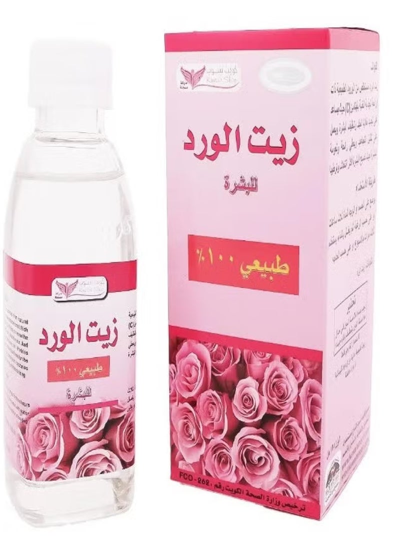 Kuwait Shop Rose Oil For Skin Natural %100 125ml - Image 1