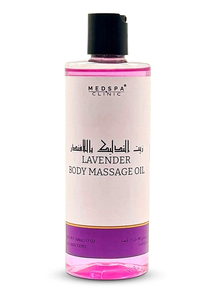 MEDSPACLINIC Lavender Body Massage Oil Intensive Re-vitalising Treatment 500ml 