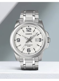 CASIO Men's Steel Silver Watch MTP-1314D-7AVDF  - Image 1