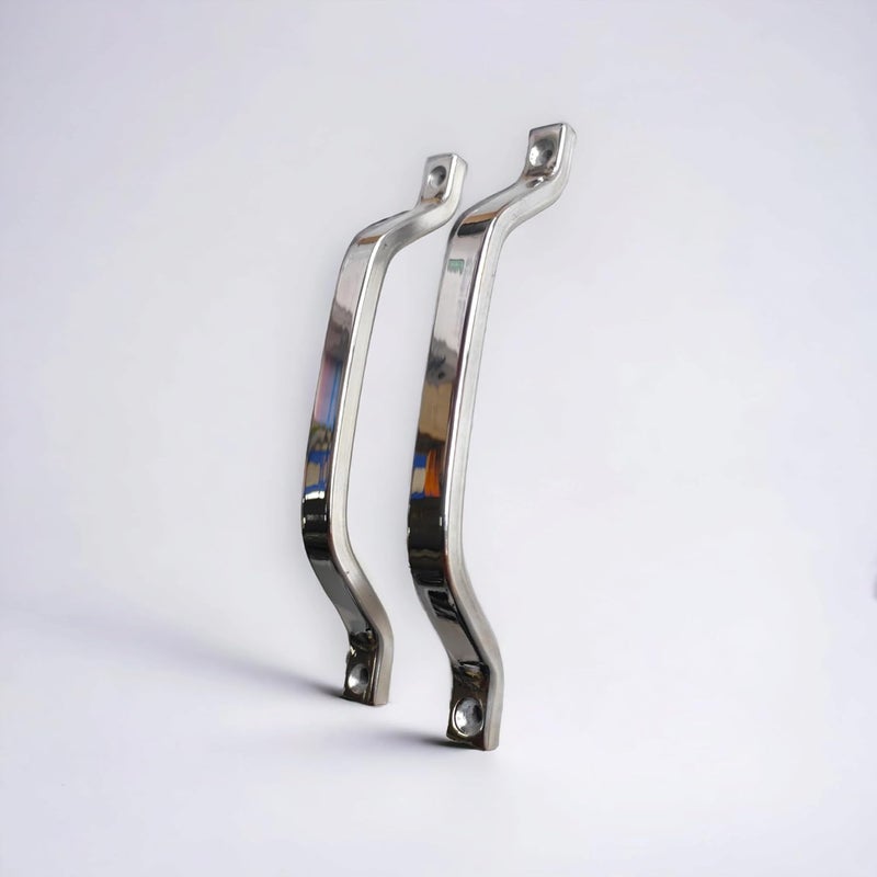 VICTAC Front Screw Fixing Stainless Steel Kitchen Cabinet Handles Chrome Polished Drawer Handle Pack of 2 - Image 1
