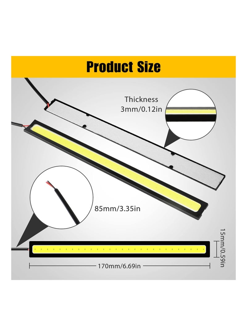 Loquat , 12PCS Daytime Running Light, Car Universal Waterproof LED Strip Light, Super Bright Underglow Lights for Truck, Boat - Image 3