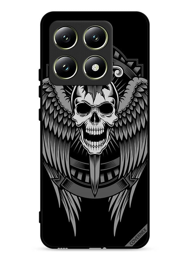 Covernex Xiaomi 14T 5G Protective Case Cover Skull Have Eagle Wings - Image 1